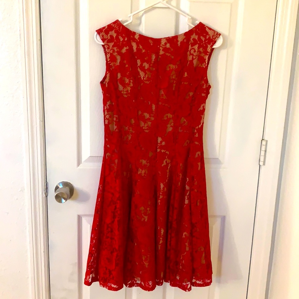 danny and nicole red dress